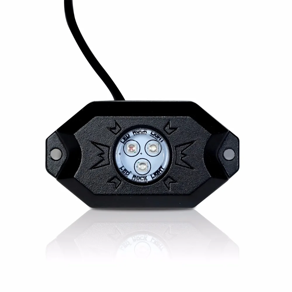 Marloo 4X RGB светодиодный под корпус фары рок Цвет с bluetooth-контроллер для Jeep Wrangler