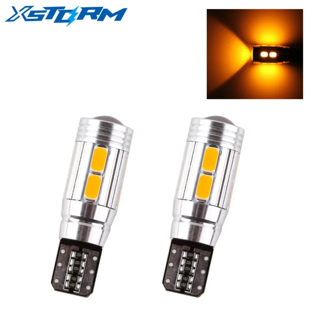 

2 шт. T10 W5W светодиодный лампы 10SMD CANBUS OBC Error Free светодиодный светильник 501 приборной панели автомобиля светодиодный лампы салона авто источник...