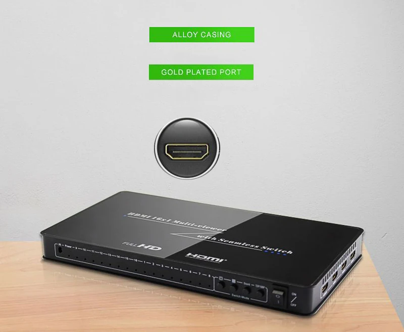 16x1 HDMI мульти зритель экран сплиттер HDMI изображение мультизритель 16 в 1 из 1080P игры HD Дисплей аудио видео конвертер ПК к ТВ