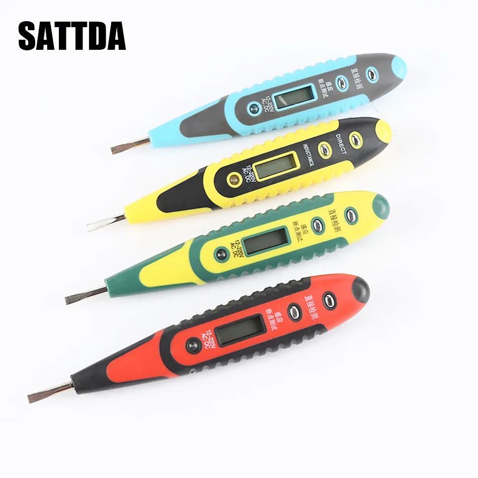 

Digital Electric Meter Test Pen AC/DC Electrical Voltage Measure Detector Meter Tester 12-220V hand tools