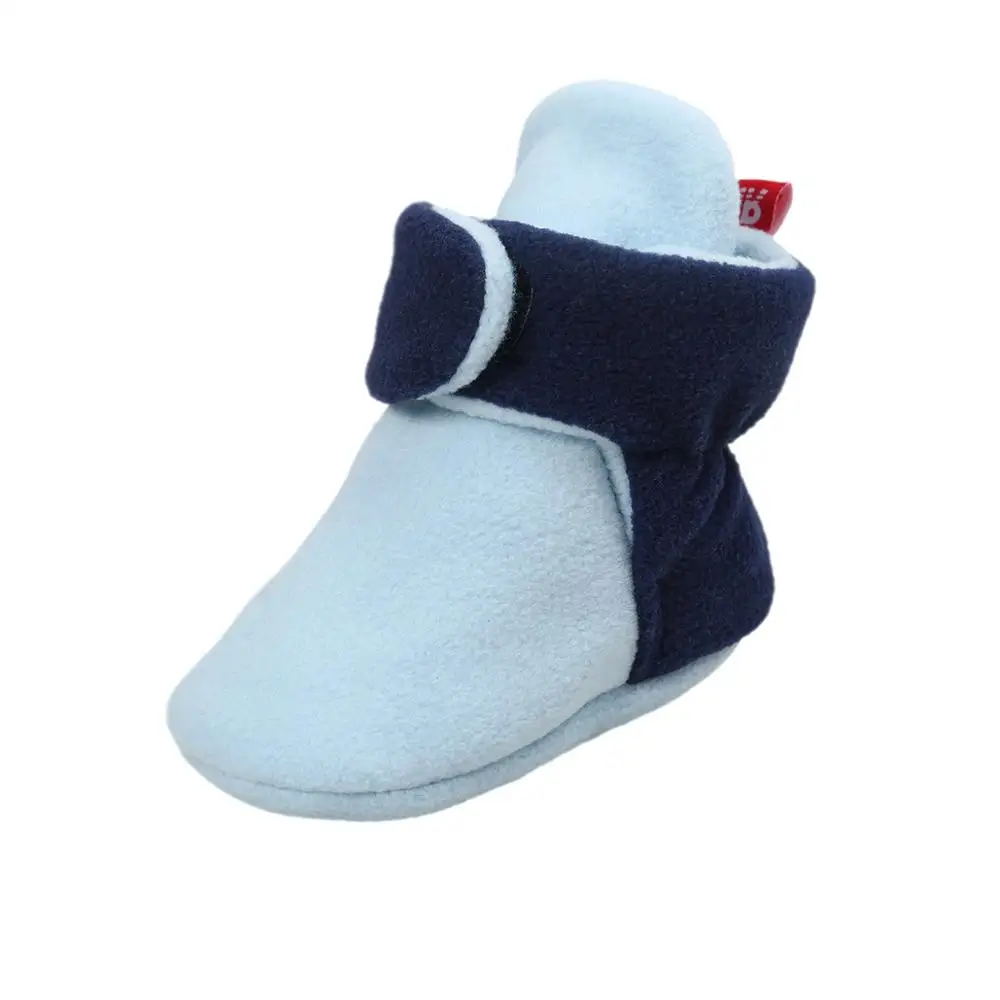 Blue 2 ROMIRUS/Новинка; детская обувь для новорожденных; Cozie; ботинки из искусственного флиса; Сезон Зима; теплая детская обувь для малышей; классическая обувь для мальчиков и девочек - Цвет: Blue 2
