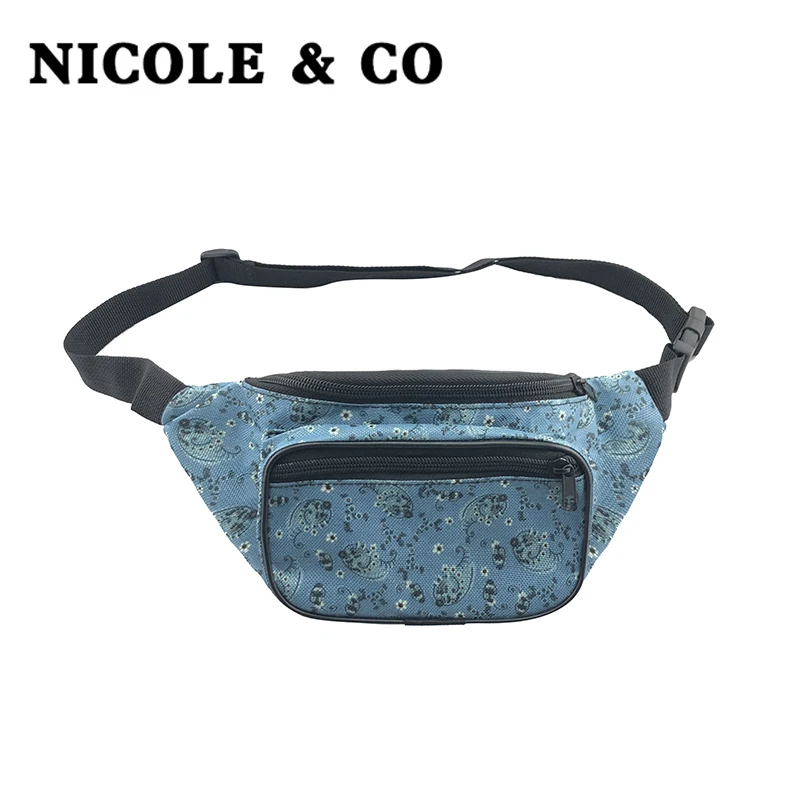 Поясная Сумка NICOLE & CO для мужчин и женщин забавная Сумочка телефона маленькая