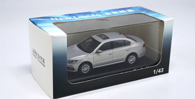 1/43 Volkswagen New Lavida Серебряная литая модель автомобиля коллекция
