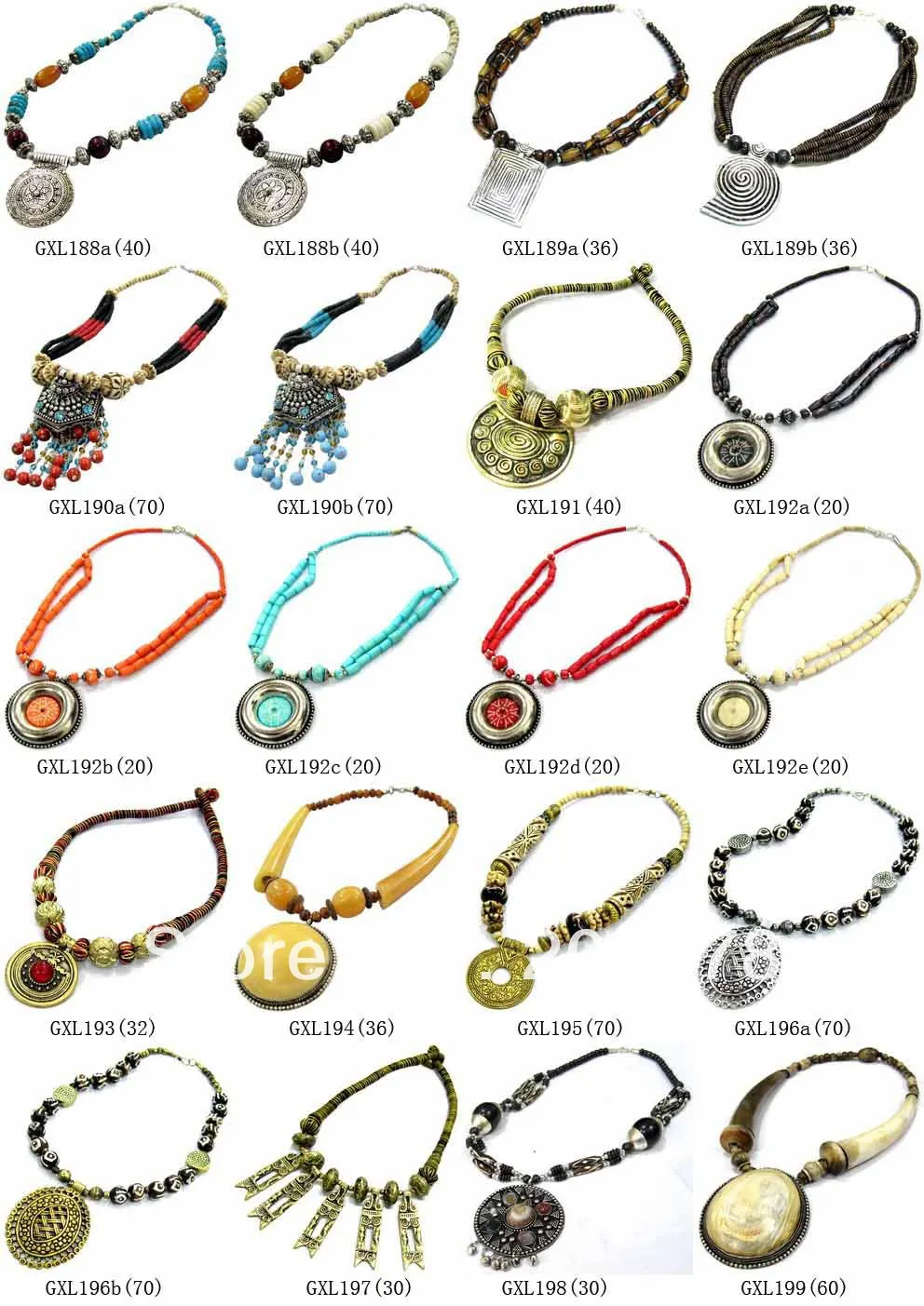 Микс оптом 10 шт тибетские этнические яковые кости большие Кулоны ожерелье Мода