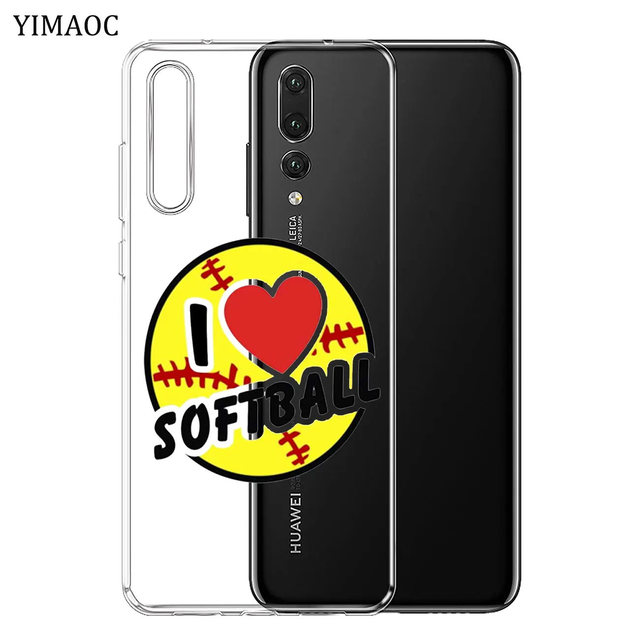 YIMAOC огненный желтый софтбол бейсбольный водный Мягкий силиконовый чехол для Huawei