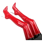 Сапоги выше колена, с острым носком, на металлическом каблуке, зима-осень