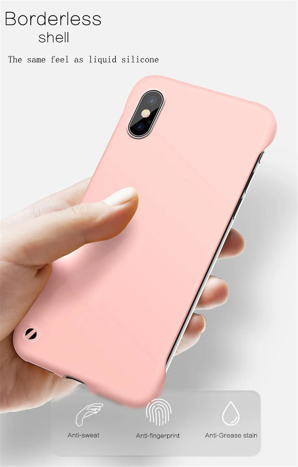 Lovebay тонкий скраб Жесткий PC Бескаркасный чехол для телефона для iphone 11 6S 7 8 Plus XR X XS 11 Pro Max сплошной матовый чехол-накладка без полей