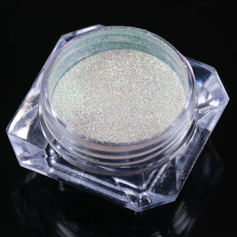 1 коробка пудра для ногтей с неоновым эффектом Хамелеон Блестящий зеркальный