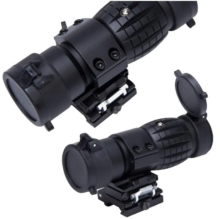 Тактический QD 3X Лупа пистолет винтовки прицел с поворотным креплением для Aimpoint