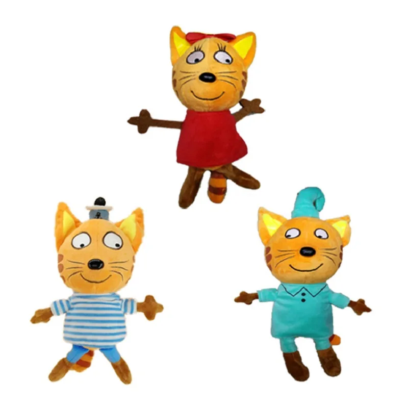 Icottbaby 20ཚcm мягкая Аниме Фигурка три котята счастливые кошка плюшевые игрушки