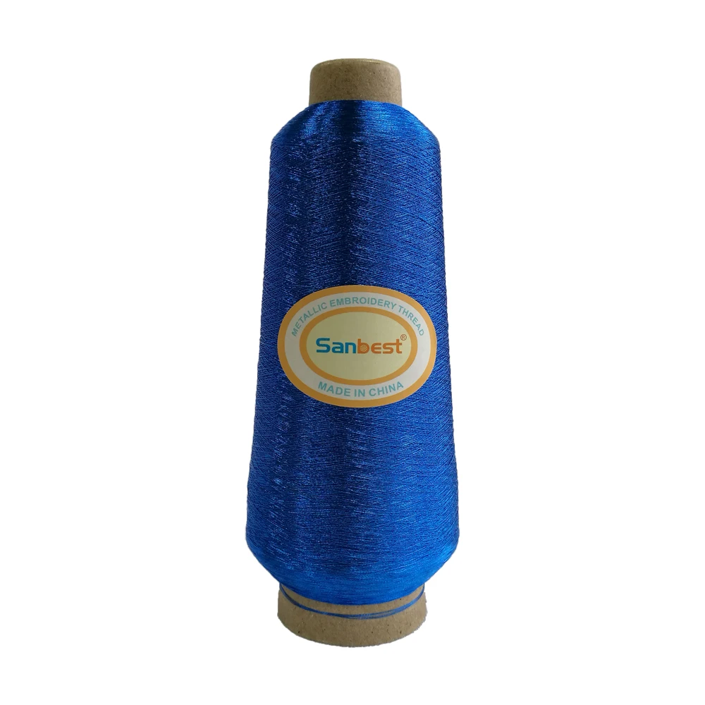 Sanbest Blue Metallic Embroidery Thread for Brother Babylock Janome Singer Pfaff Husqvaran Bernina Machines 125g/ Cone | Дом и сад