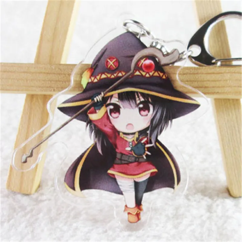 Аниме Kono Subarashii Sekai ni Shukufuku wo! Megumin акриловый брелок для Хэллоуина Косплей кулон