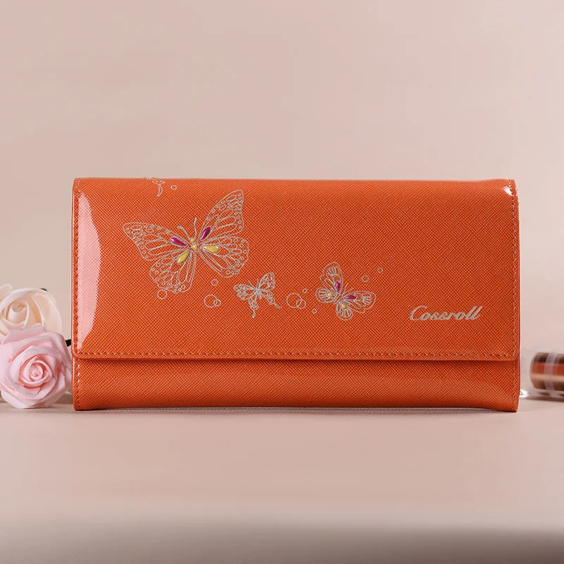 Женский дизайнерский кошелек из натуральной яловой кожи роскошный брендовый