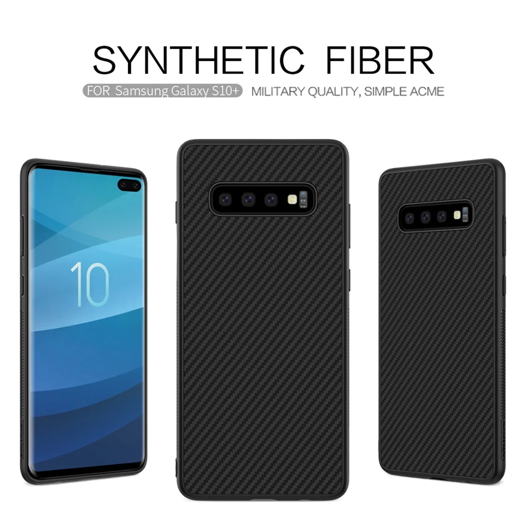 Для samsung Galaxy S10 S10 Plus чехол-накладка из синтетического волокна чехол для телефона NILLKIN высококачественный чехол для samsung S10+ Plus