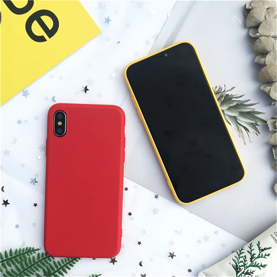 Чехол Lucky Wealth для iPhone X Xr Xs Max оригинальный дизайн красный желтый цвет мягкий чехол