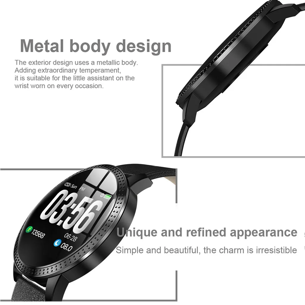 CF18 Smart Watch IP67 waterproof Color Screen Blood Pressure Heart Rate Monitor men women Smartwatch for Samsung Xiaomi Huawei