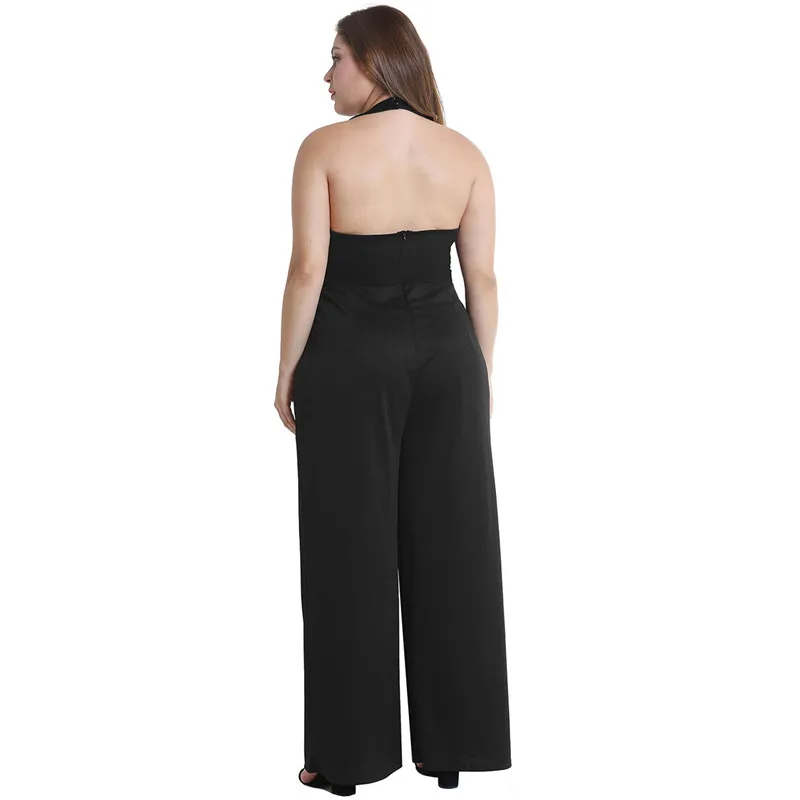 Комбинезоны для женщин с v-образным вырезом однотонные без рукавов женские