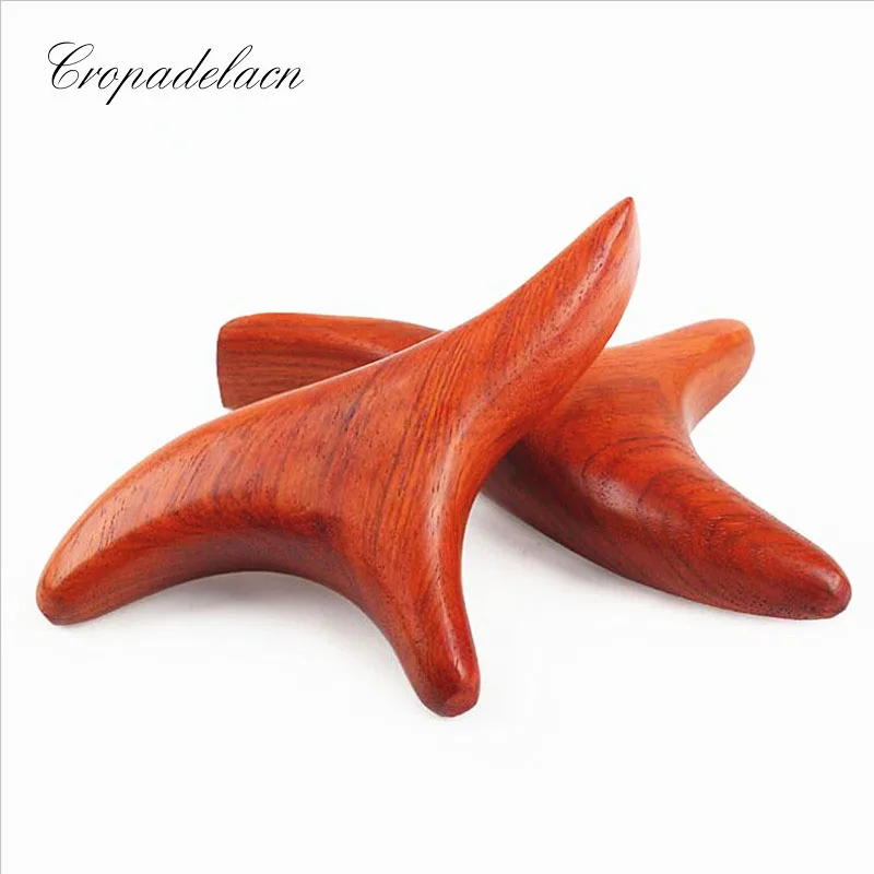 

4 Vietnam Rosewood antistress triangle massage Trigeminal scrap lymphatic drainage Neck Shiatsu massager promote blood circulate