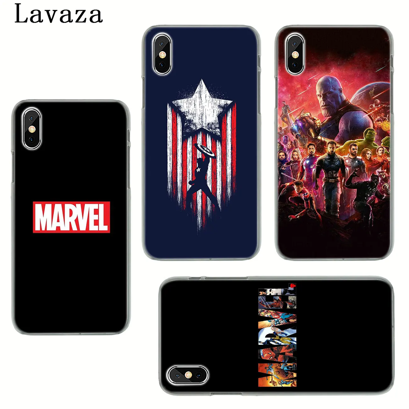 Твердый чехол для телефона Lavaza Marvel Avengers Endgame Thanos Superhero iPhone XR X XS 11 Pro Max 10 7 8 6S 5 5S SE 4S
