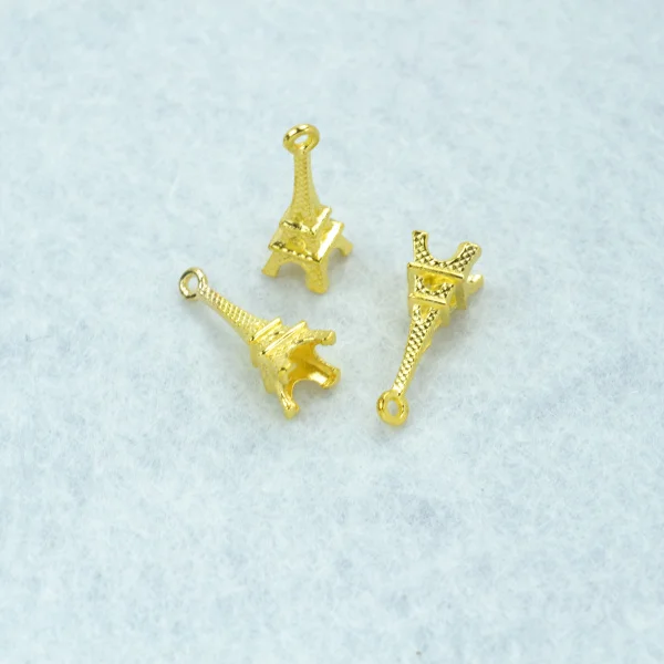 25 шт. золотой цвет Эйфелева башня подвески в виде башни ожерелье ювелирные