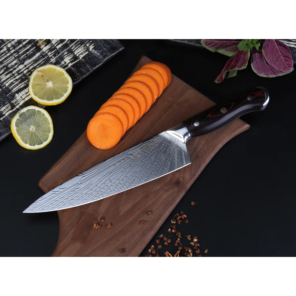 Набор кухонных ножей Повара Santoku Nakiri 3 шт кухонный нож японский HC стальной шеф