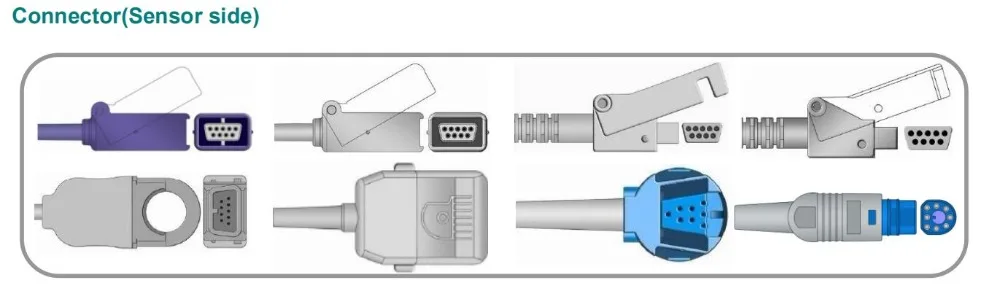 Совместимость для GE 11pin Datex-Ohmeda S/5 FM портов F-CU5 OxyTip OXY-ES3 Spo2 Кабель-адаптер Spo2 удлинитель TPU
