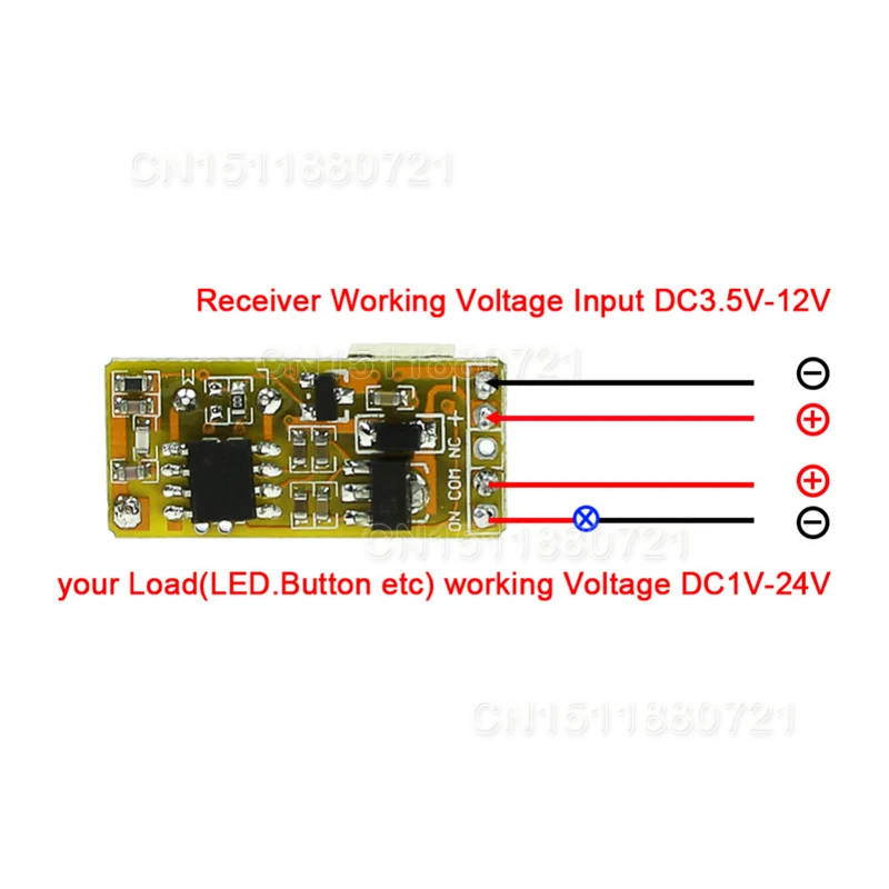 Мини реле удаленного коммутатора dc3.7v 4.2 В 5 6 7.4 8.4 9 12 Выход 0 сухой контакт