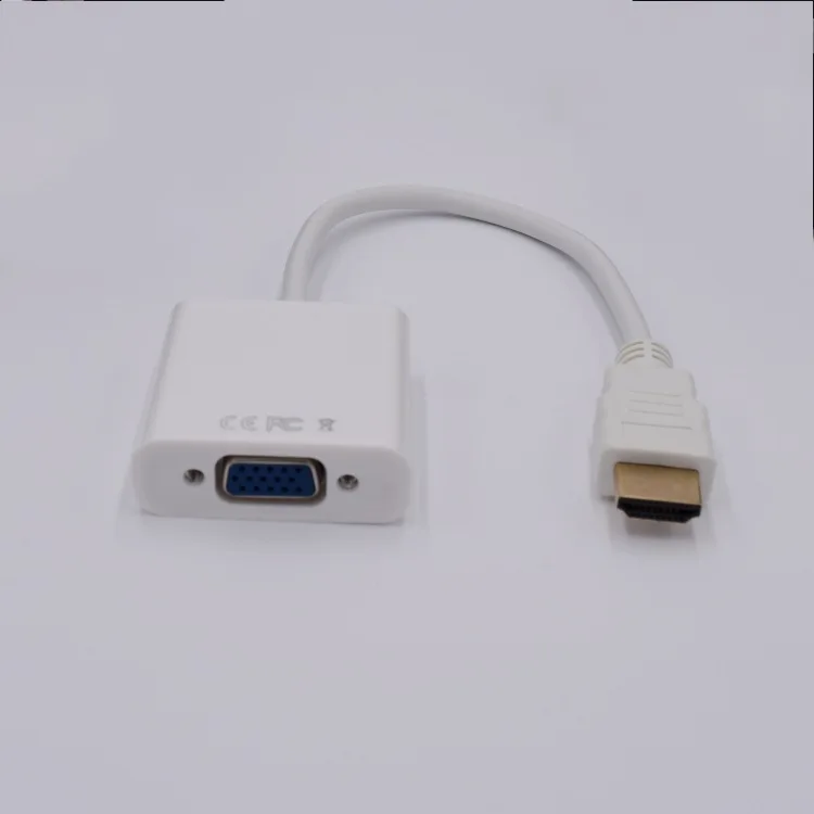 Совместимому с HDMI to VGA 3 5 мм разъем видео адаптер HD ТВ ЭЛТ для XBOX 360 PS3 конвертер 50 шт