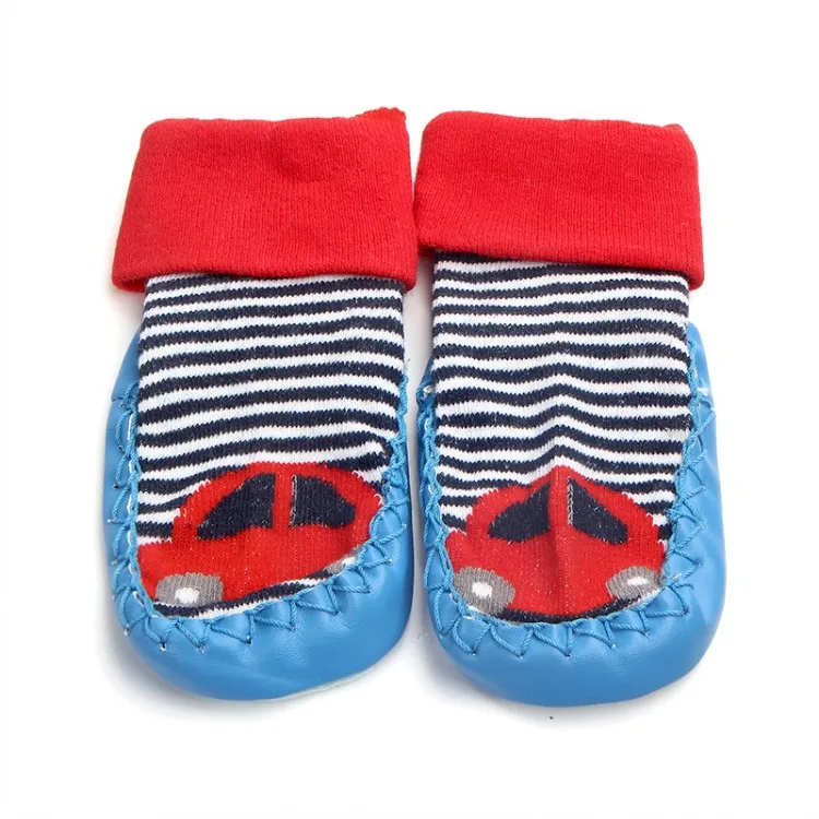 Baby Toddler Anti-slip Long Tube Sock Floor Socks Kids Girl Boys High Top Booty Shoes Soft Warm Cartoon Moccasins Slippers | Детская