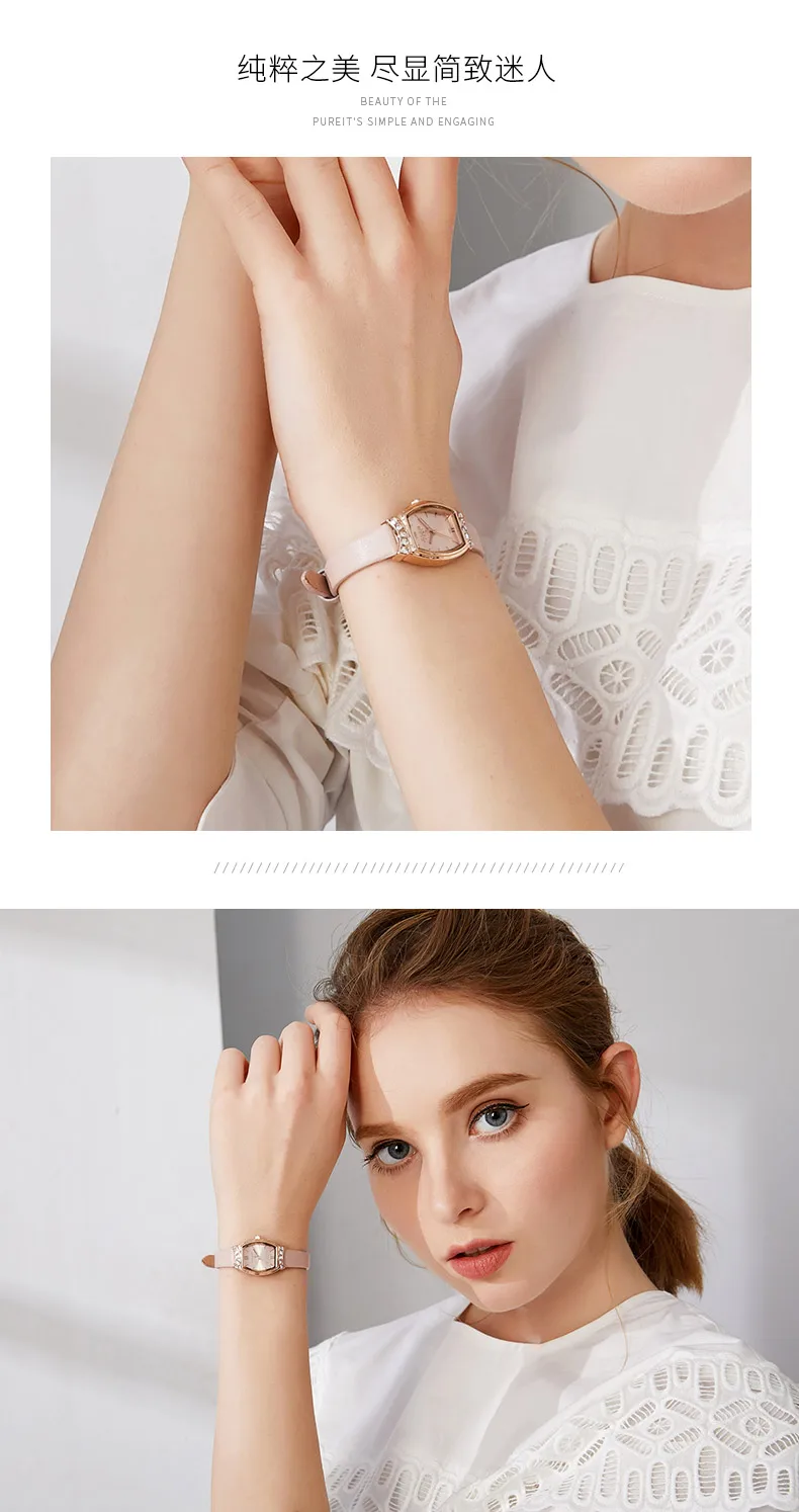Новые Julius женские часы Япония Mov't Lady Hours Fine Fashion платье браслет из натуральной кожи Стразы подарок на день рождения для девочек