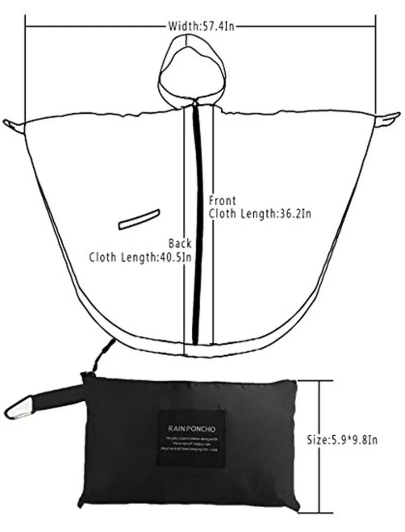 Новейший дождевик для женщин и мужчин водонепроницаемый улицы рюкзак пончо