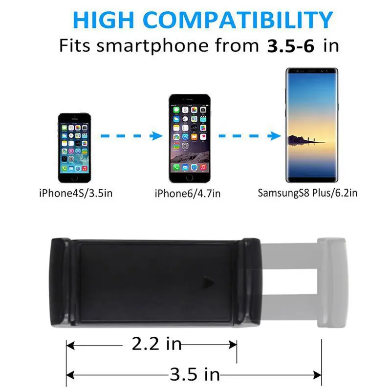 Универсальный автомобильный держатель для телефона с поворотом на 360 градусов