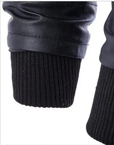 Куртка мужская демисезонная из ПУ кожи на молнии с капюшоном|men motorcycle|leather fashion