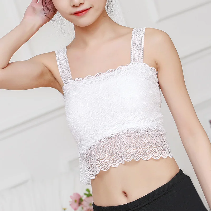 Летняя мода сексуальные женские майки нижнее белье кружевные топы с цветочным