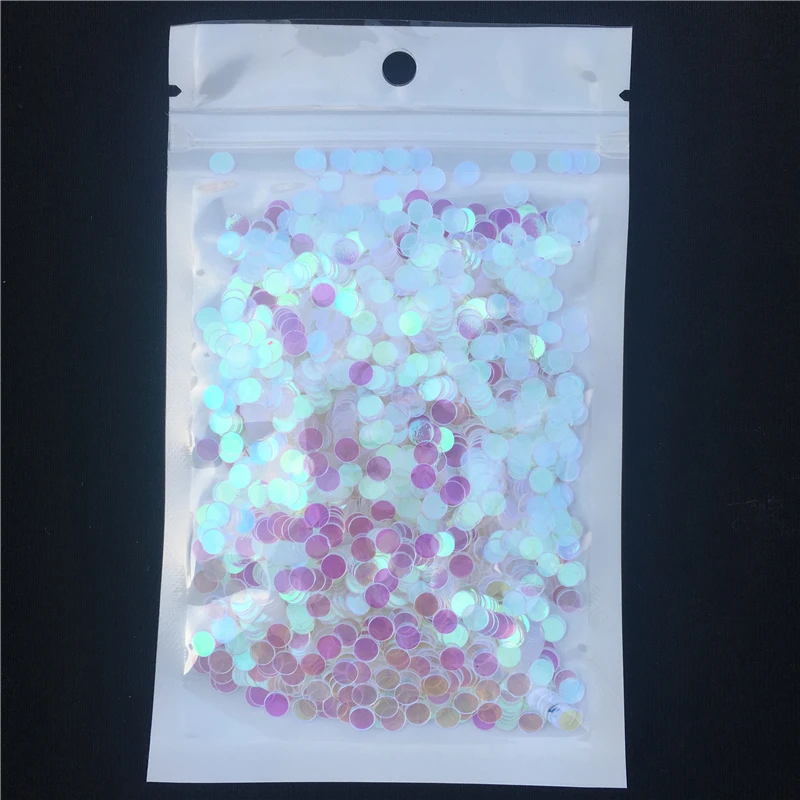 20 г/лот 4 мм AB прозрачные ПВХ плоские круглые свободные блестки с пайетками