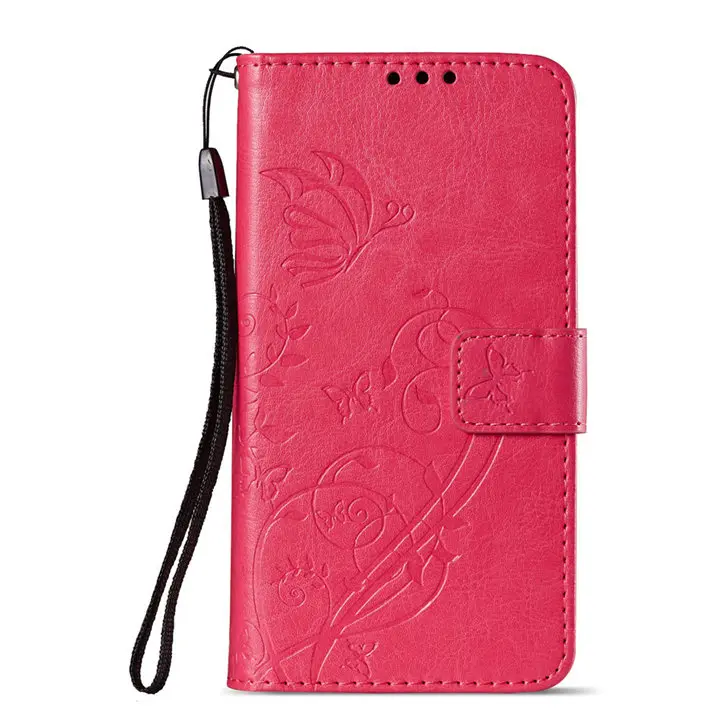 Rose Чехол для huawei P Smart Коврики 10 Pro P9 Lite Mini P8 Enjoy 7 фотоаппаратов моментальной печати 7 s роскошный чехол-портмоне в ретро-стиле с бабочкой-бумажник с отделением для карт с карманами и симпатичными крышка E03Z - Цвет: Rose