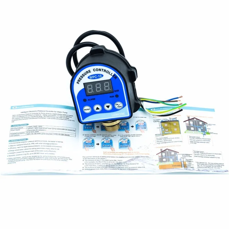 Цифровой переключатель давления воды WPC10 с цифровым дисплеем Eletronic регулятор для