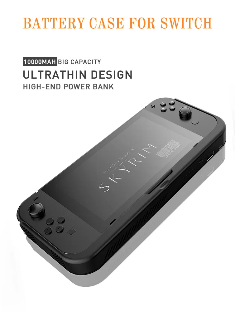 10000 мАч чехол для зарядного устройства для nintendo Switch Console внешний аккумулятор для nintendo Switch power Bank кожаный чехол для NS