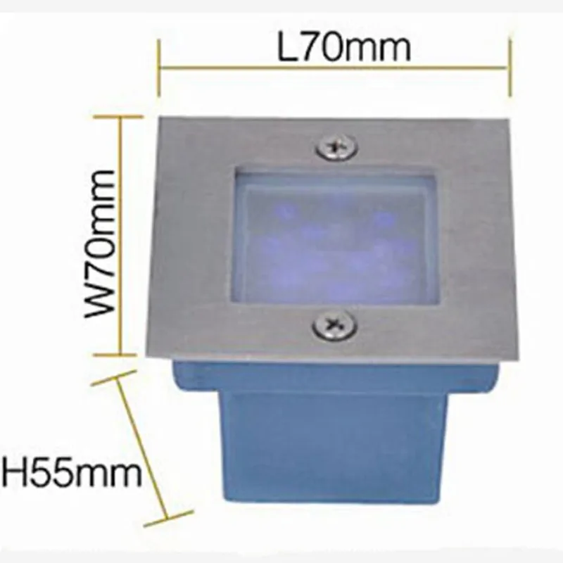 Бесплатная доставка 85 ~ 265 В светодиодный водонепроницаемый 1 Вт подземный