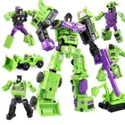 WEI JIANG NBK 6 в 1 девастатор робот-трансформер игрушки крутой аниме G1 KO DX9 экшн-фигурка Инженерная модель мальчик детская игрушка подарок