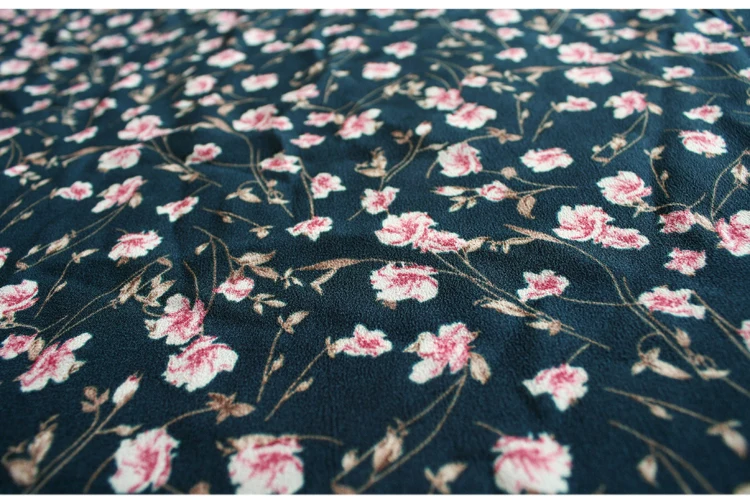 150 см Ткань с принтом микро-перспективная шифоновая ткань материал драпировка