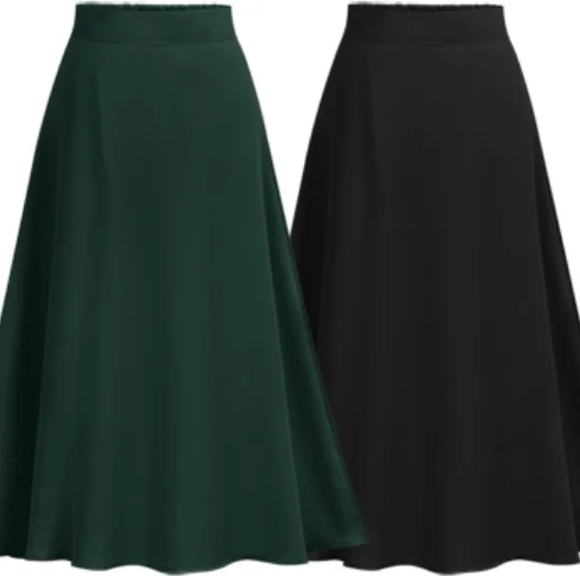 Женская шифоновая юбка свободная длинная однотонная для вечеринок 2019 | одежда