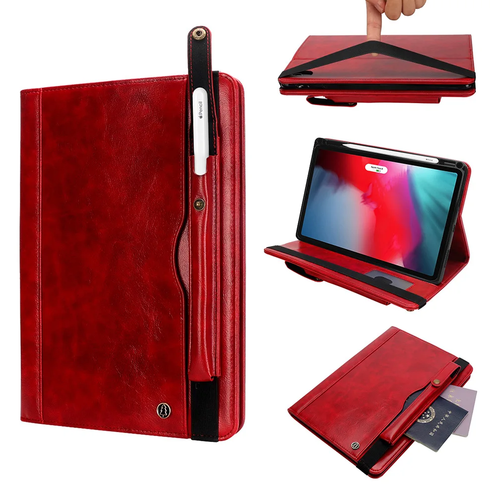 Чехол для iPad Pro11 крышка ESR Премиум кожаный роскошный Бизнес Folio чехол-подставка пенал зарядка смарт-крышка для iPad A1980