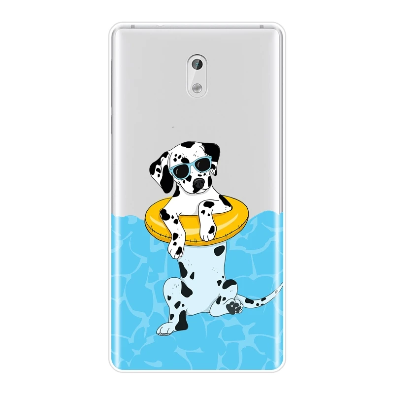 Задняя крышка из ТПУ для Nokia X6 7 Plus силиконовый мягкий чехол телефона с рисунком