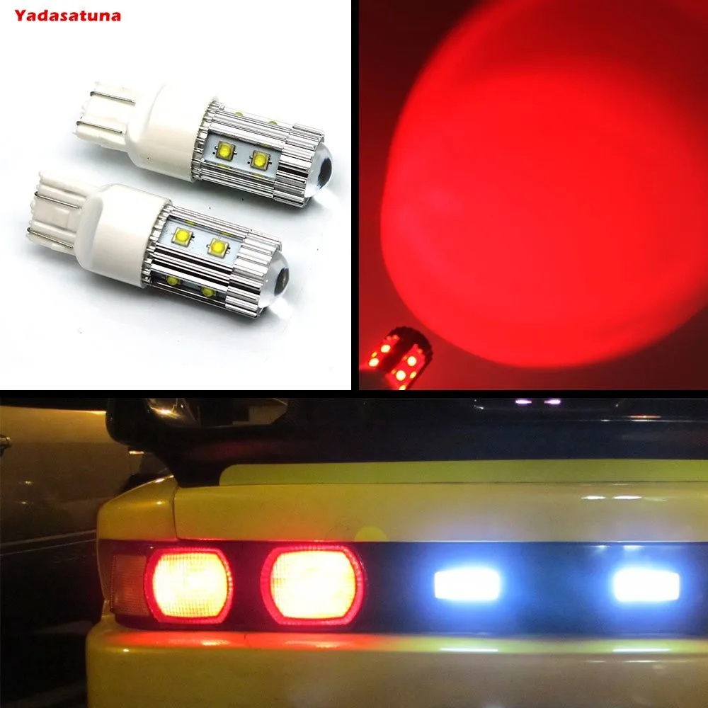 

2*7443 580 W21/5 W ампулы CREE Chips светодиодный 50 W eclairage боковой индикатор Lumiere arriere DRL 582 7440 W21 W Blanc Rouge