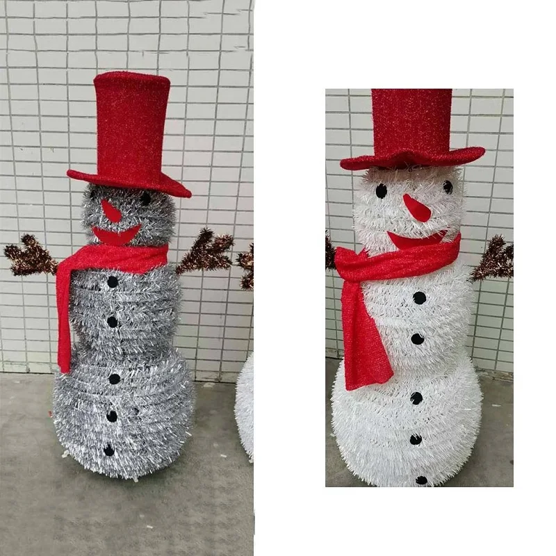 Рождественская елка Складная креативная металлическая блестящая цветная