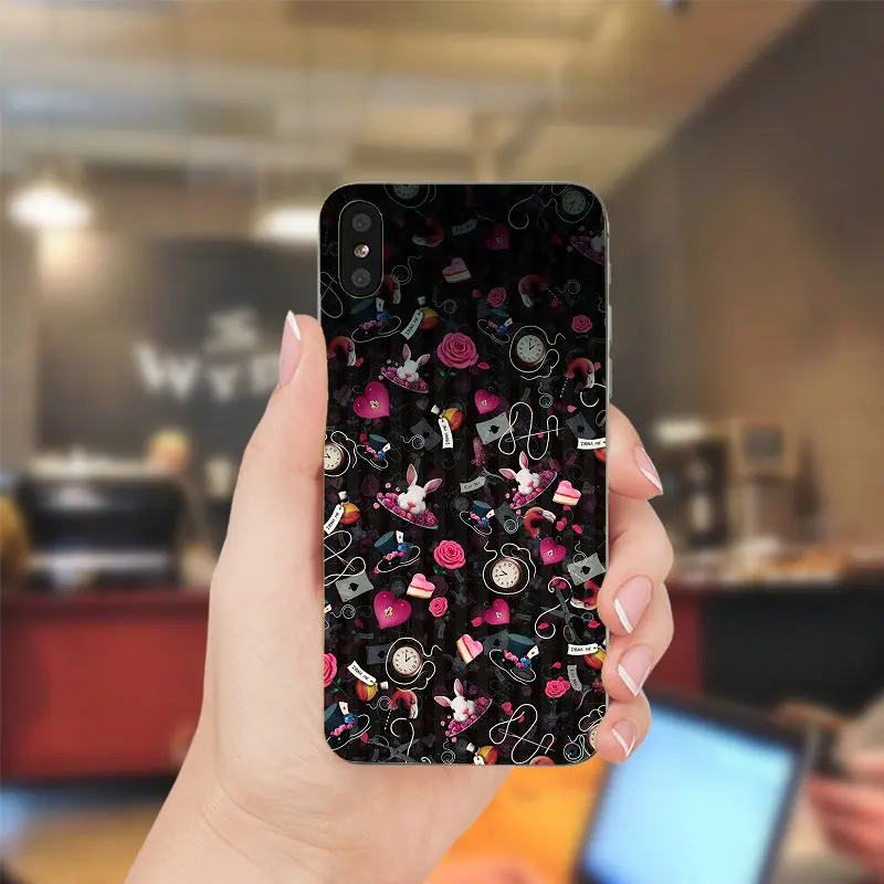 Soft TPU Silicone Cell Phone Cases for iphone X XR XS Max 8 7 6 6S Plus 5 5S 5C SE 4 4S Shell Alice in Wonderland Bonkers | Мобильные