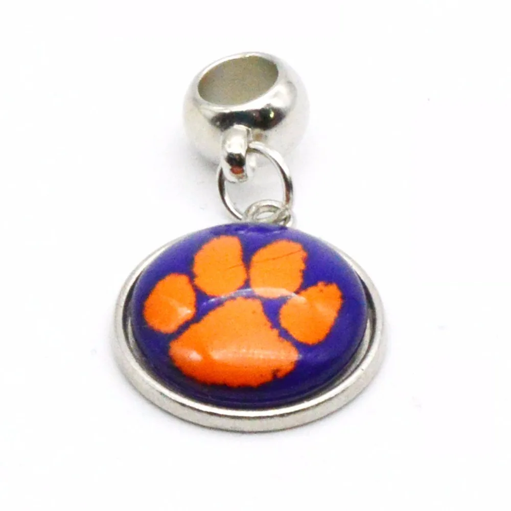 2018 модные ювелирные изделия Clemson университет NCAA Шарм Кулон Fit Браслет DIY Подвески