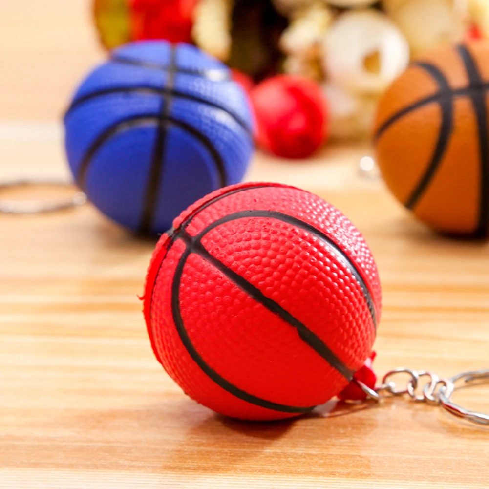 Милый модный брелок в форме баскетбольного мяча от стресса|bag ornament|key ring bagkeychain key |