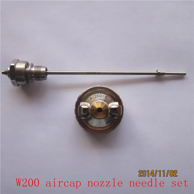 Ручной пистолет-распылитель W-71 W-77 W-101 W-200 Насадка Набор игл, различные насадки таблицу размеров, чтобы выбрать, W71 W77 W101 W200 запчасти